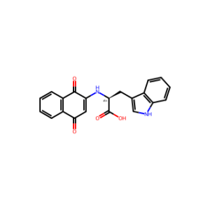 (S)-2-((1,4-Dioxo-1,4-dihydronaphthalen-2-yl)amino)-3-(1H-indol-3-yl)propanoic acid