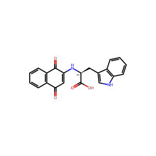 (S)-2-((1,4-Dioxo-1,4-dihydronaphthalen-2-yl)amino)-3-(1H-indol-3-yl)propanoic acid