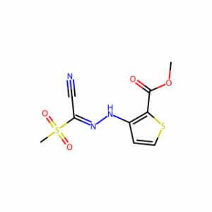 Methyl 3-(2-(cyano(methylsulfonyl)methylene)hydrazineyl)thiophene-2-carboxylate