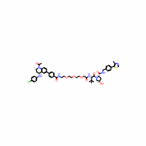 (2S,4R)-1-[(2S)-2-[2-(2-{2-[2-({4-[(2S,4R)-1-acetyl-4-[(4-chlorophenyl)amino]-2-methyl-1,2,3,4-tetrahydroquinolin-6-yl]phenyl}formamido)ethoxy]ethoxy}ethoxy)acetamido]-3,3-dimethylbutanoyl]-4-hydroxy-N-{[4-(4-methyl-1,3-thiazol-5-yl)phenyl]methyl}pyrrolid