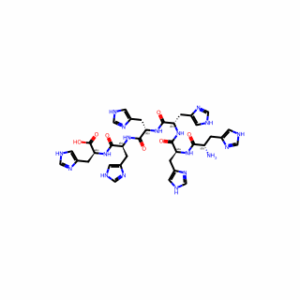 (2S,5S,8S,11S,14S,17S)-2,5,8,11,14-Pentakis((1H-imidazol-4-yl)methyl)-17-amino-18-(1H-imidazol-4-yl)-4,7,10,13,16-pentaoxo-3,6,9,12,15-pentaazaoctadecan-1-oic acid