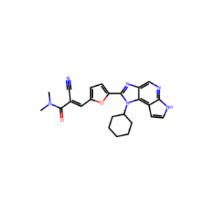(E/Z)-2-Cyano-3-(5-(1-cyclohexyl-1,6-dihydroimidazo[4,5-d]pyrrolo[2,3-b]pyridin-2-yl)furan-2-yl)-N,N-dimethylacrylamide