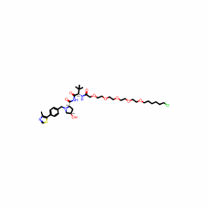 (2S,4R)-N-((S)-2-(tert-Butyl)-24-chloro-4-oxo-6,9,12,15,18-pentaoxa-3-azatetracosanoyl)-4-hydroxy-1-(4-(4-methylthiazol-5-yl)benzyl)pyrrolidine-2-carboxamide