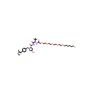 (2S,4R)-N-((S)-2-(tert-Butyl)-24-chloro-4-oxo-6,9,12,15,18-pentaoxa-3-azatetracosanoyl)-4-hydroxy-1-(4-(4-methylthiazol-5-yl)benzyl)pyrrolidine-2-carboxamide