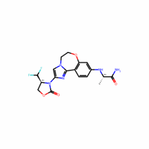 (2S)-2-[[2-[(4S)-4-(Difluoromethyl)-2-oxo-3-oxazolidinyl]-5,6-dihydroimidazo[1,2-d][1,4]benzoxazepin-9-yl]amino]propanamide