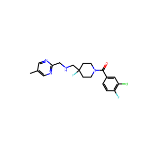 (3-Chloro-4-fluorophenyl)(4-fluoro-4-((((5-methylpyrimidin-2-yl)methyl)amino)methyl)piperidin-1-yl)methanone