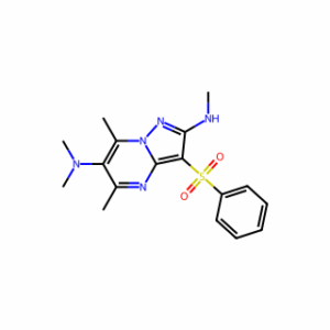 N2,N6,N6,5,7-Pentamethyl-3-(phenylsulfonyl)pyrazolo[1,5-a]pyrimidine-2,6-diamine