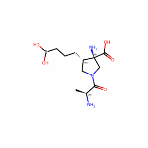 (3R,4S)-3-Amino-1-[(2S)-2-aminopropanoyl]-4-[3-(dihydroxyboranyl)propyl]pyrrolidine-3-carboxylic acid