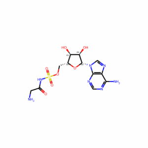 ((2R,3S,4R,5R)-5-(6-Amino-9H-purin-9-yl)-3,4-dihydroxytetrahydrofuran-2-yl)methyl glycylsulfamate