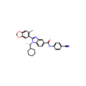 (S)-2-(6-Bromobenzo[d][1,3]dioxol-5-yl)-N-(4-cyanophenyl)-1-(1-cyclohexylethyl)-1H-benzo[d]imidazole-5-carboxamide