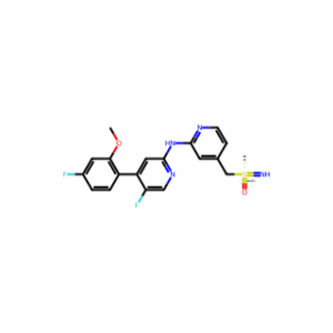 (+)-5-Fluoro-4-(4-fluoro-2-methoxyphenyl)-N-[4-[(S-methylsulfonimidoyl)methyl]pyridin-2-yl]pyridin-2-amine