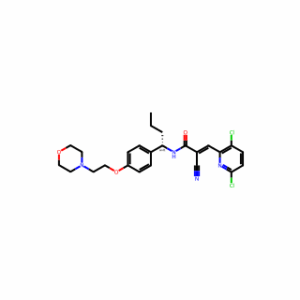 (E)-2-Cyano-3-(3,6-Dichloropyridin-2-Yl)-N-(1-(4-(2-Morpholinoethoxy)Phenyl)Butyl)Acrylamide