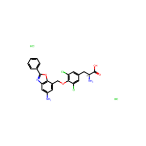 (S)-2-Amino-3-(4-((5-amino-2-phenylbenzo[d]oxazol-7-yl)methoxy)-3,5-dichlorophenyl)propanoic acid dhydrochloride