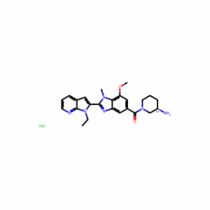(3R)-1-(2-{1-ethyl-1H-pyrrolo[2,3-b]pyridin-2-yl}-7-methoxy-1-methyl-1H-1,3-benzodiazole-5-carbonyl)piperidin-3-amine hydrochloride