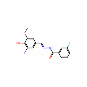 (E)-3-Fluoro-N′-(4-hydroxy-3-iodo-5-methoxybenzylidene)benzohydrazide