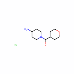 (4-Aminopiperidin-1-yl)(tetrahydro-2H-pyran-4-yl)methanone hydrochloride