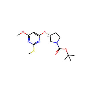 (R)-tert-Butyl 3-((6-methoxy-2-(methylthio)pyrimidin-4-yl)oxy)pyrrolidine-1-carboxylate