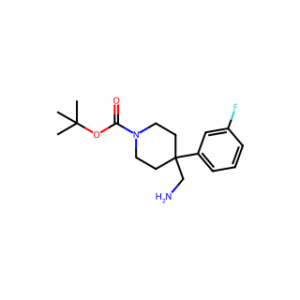 tert-Butyl 4-(aminomethyl)-4-(3-fluorophenyl)piperidine-1-carboxylate