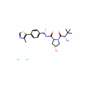 (2S,4R)-1-[(2S)-2-amino-3,3-dimethylbutanoyl]-4-hydroxy-N-[(1S)-1-[4-(4-methyl-1,3-thiazol-5-yl)phenyl]ethyl]pyrrolidine-2-carboxamide dihydrochloride