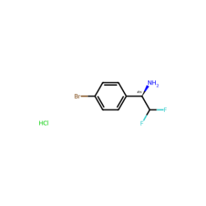 (1R)-1-(4-bromophenyl)-2,2-difluoroethan-1-amine hydrochloride