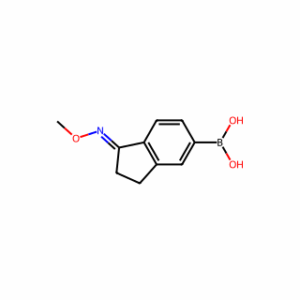 (1-(Methoxyimino)-2,3-dihydro-1H-inden-5-yl)boronic acid