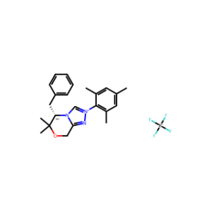 (S)-5-Benzyl-2-mesityl-6,6-dimethyl-6,8-dihydro-5H-[1,2,4]triazolo[3,4-c][1,4]oxazin-2-ium tetrafluoroborate
