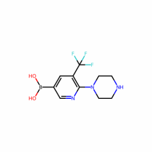 (6-(Piperazin-1-yl)-5-(trifluoromethyl)pyridin-3-yl)boronic acid