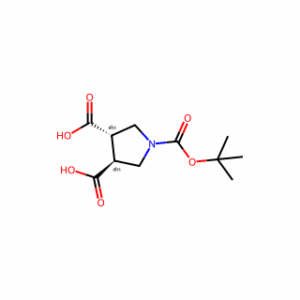 (3S,4S)-1-(tert-butoxycarbonyl)pyrrolidine-3,4-dicarboxylic acid