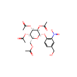 (2R,3S,4S,5R,6S)-2-(acetoxymethyl)-6-(4-(hydroxymethyl)-2-nitrophenoxy)tetrahydro-2H-pyran-3,4,5-triyl triacetate
