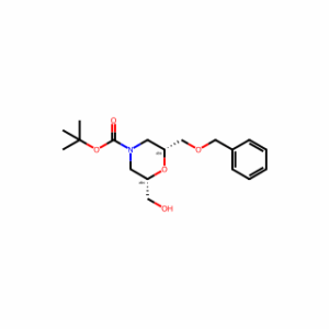 (2R,6S)-tert-Butyl 2-(benzyloxymethyl)-6-(hydroxymethyl)morpholine-4-carboxylate