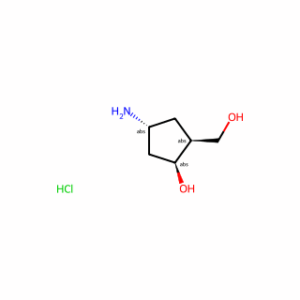(1S,2S,4R)-4-amino-2-(hydroxymethyl)cyclopentanol hydrochloride