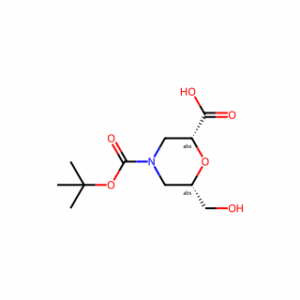 (2R,6S)-4-(tert-butoxycarbonyl)-6-(hydroxyMethyl)Morpholine-2-carboxylic acid