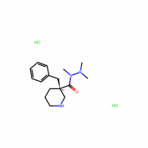 (R)-3-Benzyl-N,N′,N′-trimethylpiperidine-3-carbohydrazide dihydrochloride