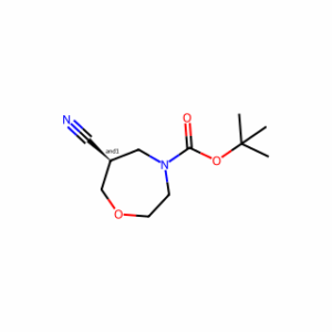 tert-butyl 6-cyano-1,4-oxazepane-4-carboxylate