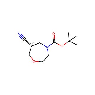 tert-butyl 6-cyano-1,4-oxazepane-4-carboxylate