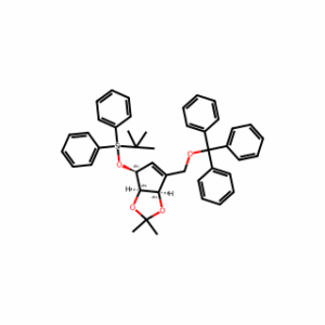 tert-Butyl(((3aR,4S,6aR)-2,2-dimethyl-6-((trityloxy)methyl)-4,6a-dihydro-3aH-cyclopenta[d][1,3]dioxol-4-yl)oxy)diphenylsilane