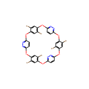 Hexabromo-O6-corona[3]arene[3]tetrazine