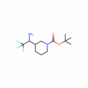 tert-Butyl 3-(1-amino-2,2,2-trifluoroethyl)piperidine-1-carboxylate