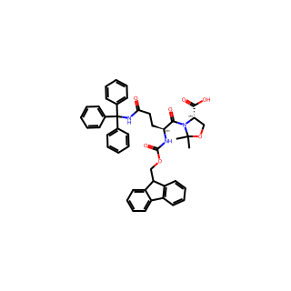 (S)-3-((S)-2-((((9H-Fluoren-9-yl)methoxy)carbonyl)amino)-5-oxo-5-(tritylamino)pentanoyl)-2,2-dimethyloxazolidine-4-carboxylic acid