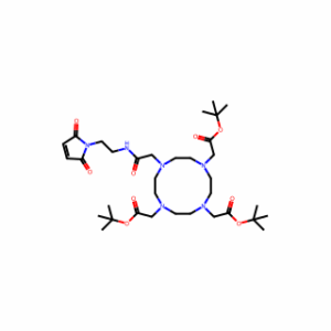 Tri-tert-butyl 2,2′,2″-(10-(2-((2-(2,5-dioxo-2,5-dihydro-1H-pyrrol-1-yl)ethyl)amino)-2-oxoethyl)-1,4,7,10-tetraazacyclododecane-1,4,7-triyl)triacetate