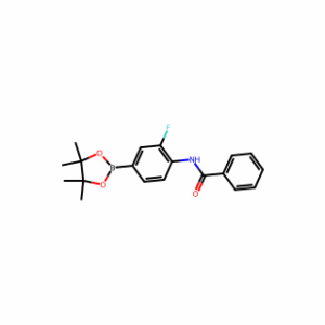 N-(2-fluoro-4-(4,4,5,5-tetramethyl-1,3,2-dioxaborolan-2-yl)phenyl)benzamide