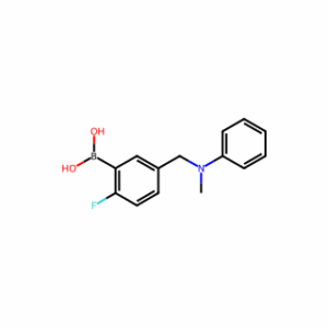 (2-fluoro-5-((methyl(phenyl)amino)methyl)phenyl)boronic acid