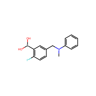 (2-fluoro-5-((methyl(phenyl)amino)methyl)phenyl)boronic acid