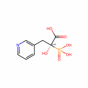 α-Hydroxy-α-phosphono-3-pyridinepropanoic acid