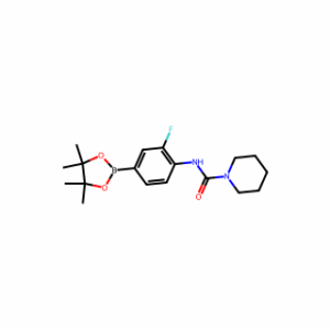 N-(2-Fluoro-4-(4,4,5,5-tetramethyl-1,3,2-dioxaborolan-2-yl)phenyl)piperidine-1-carboxamide
