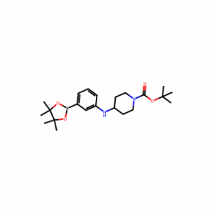 tert-butyl 4-((3-(4,4,5,5-tetramethyl-1,3,2-dioxaborolan-2-yl)phenyl)amino)piperidine-1-carboxylate
