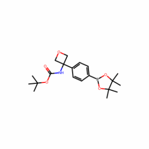 tert-butyl N-[3-[4-(4,4,5,5-tetramethyl-1,3,2-dioxaborolan-2-yl)phenyl]oxetan-3-yl]carbamate
