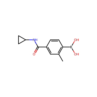 (4-(cyclopropylcarbamoyl)-2-methylphenyl)boronic acid