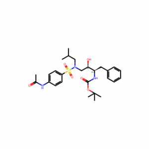 tert-Butyl ((2R,3R)-4-(4-acetamido-N-isobutylphenylsulfonamido)-3-hydroxy-1-phenylbutan-2-yl)carbamate