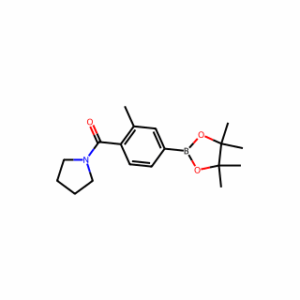 (2-Methyl-4-(4,4,5,5-tetramethyl-1,3,2-dioxaborolan-2-yl)phenyl)(pyrrolidin-1-yl)methanone